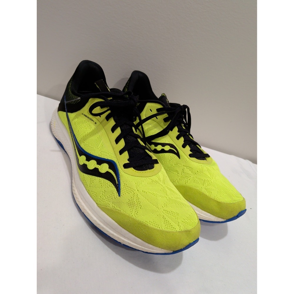 Saucony Freedom 5  Blue Raz Neon Green Men's Size 11  Style S20726-25